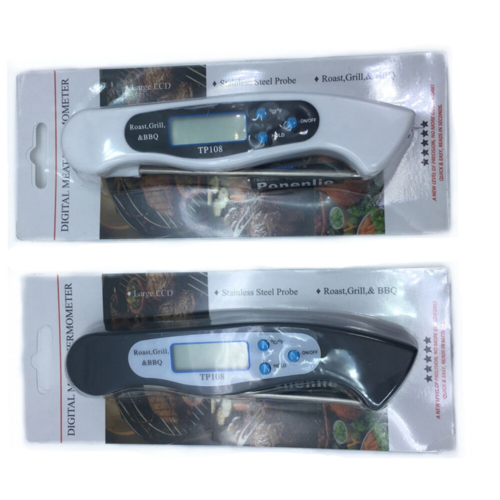 Electronic Food folding Thermometer BBQ Thermometer Waterproof Baking Household Kitchen Tool Measure Milk Frying Temperature