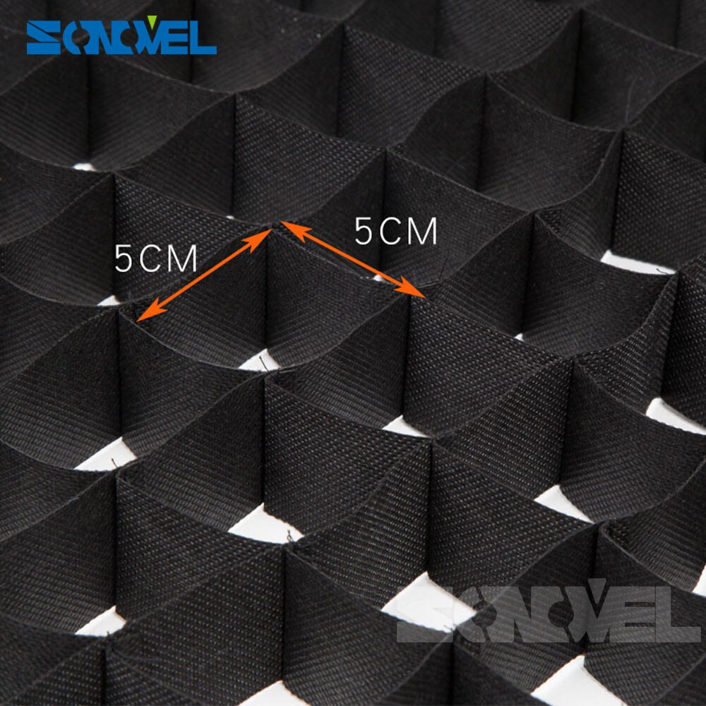 Godox 40x40 cm 15 "* 15" Lampa błyskowa Softbox dyfuzor zestaw + siatka o strukturze plastra miodu + S- uchwyt typu Bowens uchwyt robić lampy błyskowej Speedlite