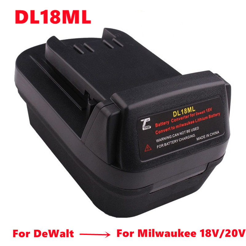 Power Tool Adapter DM18M Converter For Dewalt 18V Li-ion Battery for Makita Milwaukee Bosch Ryobi Hitache Metabo Worx Devon Tool: DL18ML