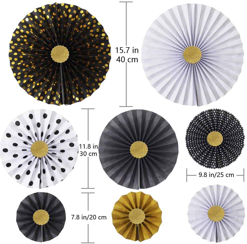 Guirlandes de chapeau de baccalauréat de remise de diplôme en or noir, guirlandes de casquette en papier pour les célébrations scolaires, décorations suspendues pour fête de remise de diplôme 2025: Marron