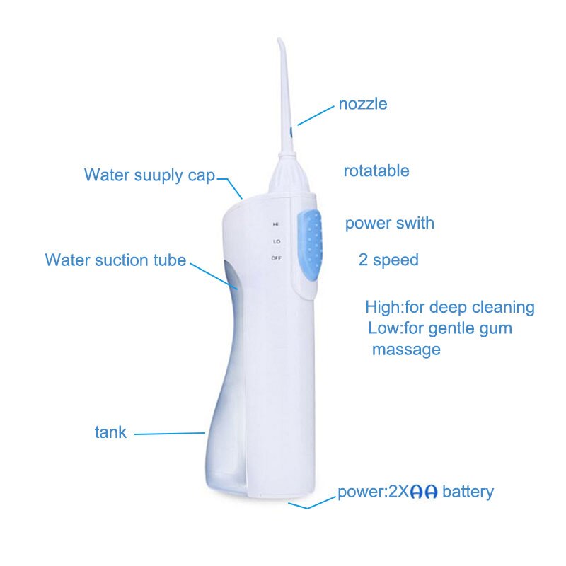 Dental Water Flosser Irrigador Tandheelkundige Waterpick Water Irrigatie Water Jet Pick Gereedschap OA66