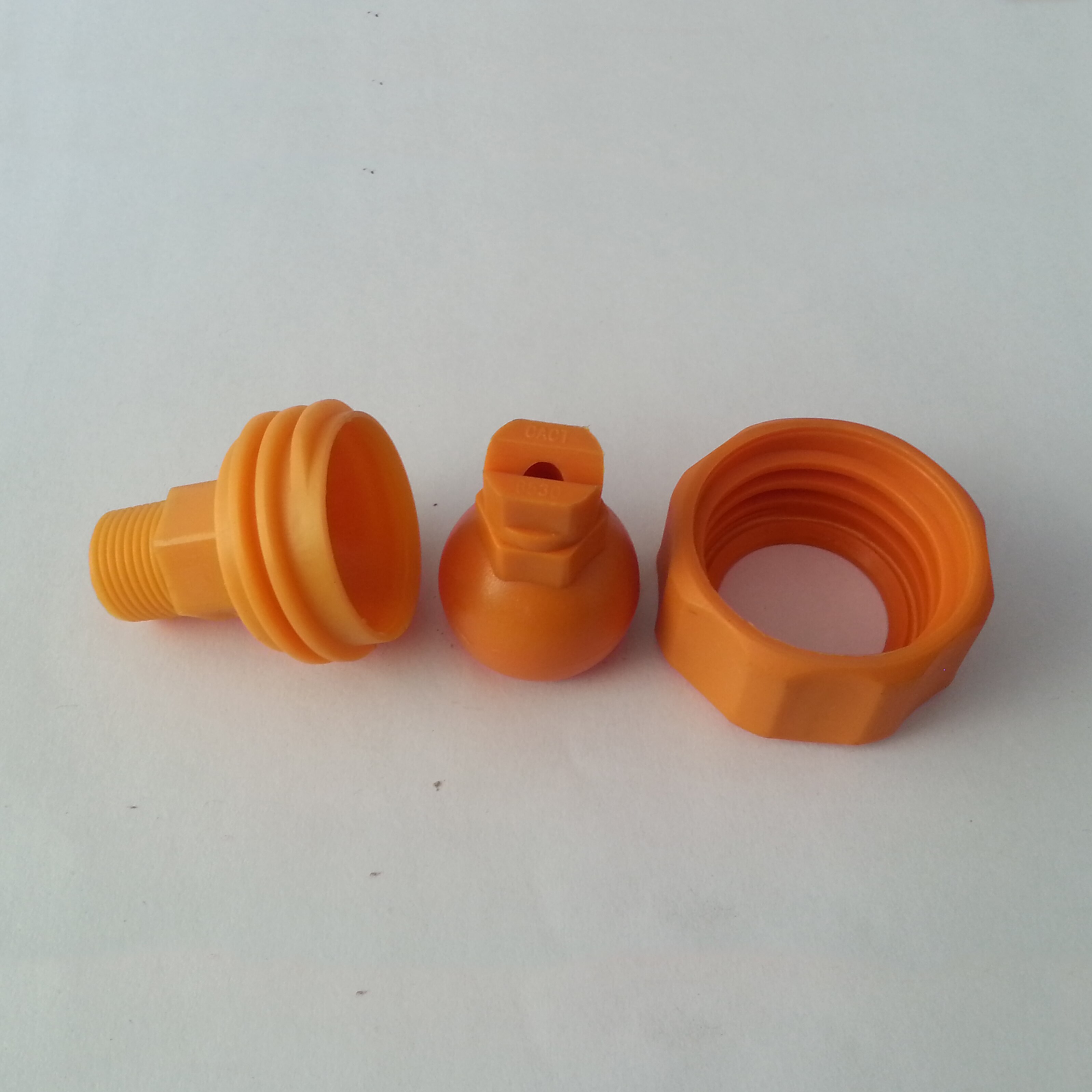 1/4" 3/8" 1/2"PP Plastic adjustable ball flat fan spray nozzle