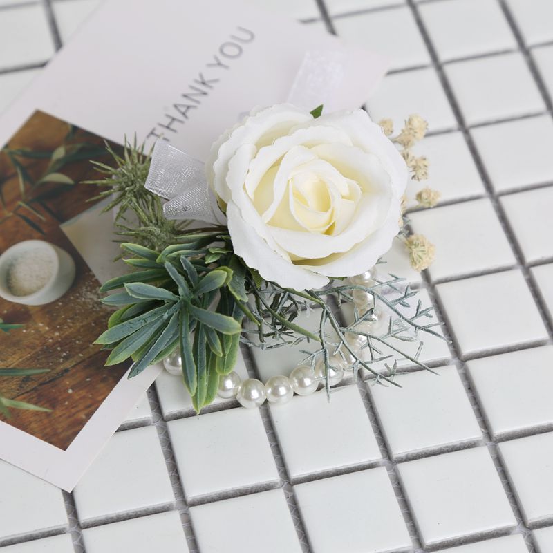 Skog älva bröllop blommor brudtärna handled blommor bästa man blomma tillbehör bröllop tillbehör  zr001