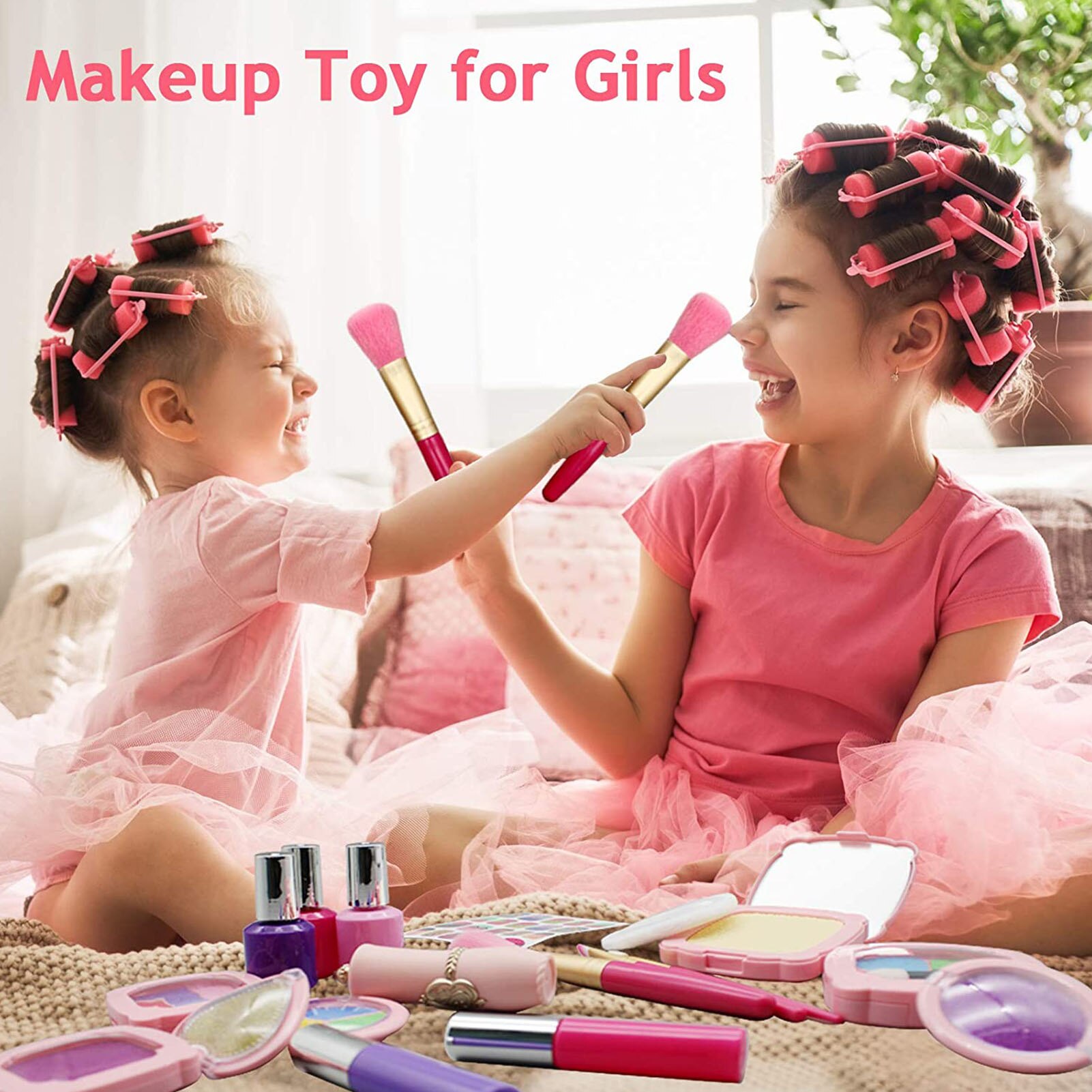 19 pièces enfants maquillage jouets coffre-fort ro – Grandado