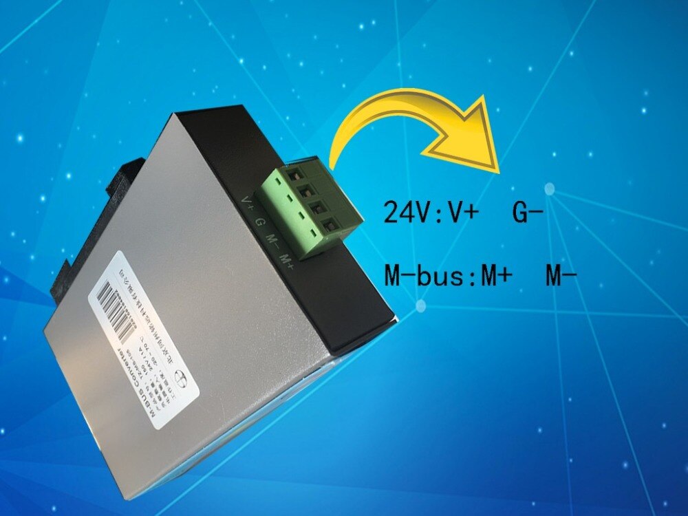 MBUS/M-BUS/Meter-BUS to RS232/485 physical layer converter 20 load TZ-MS-101