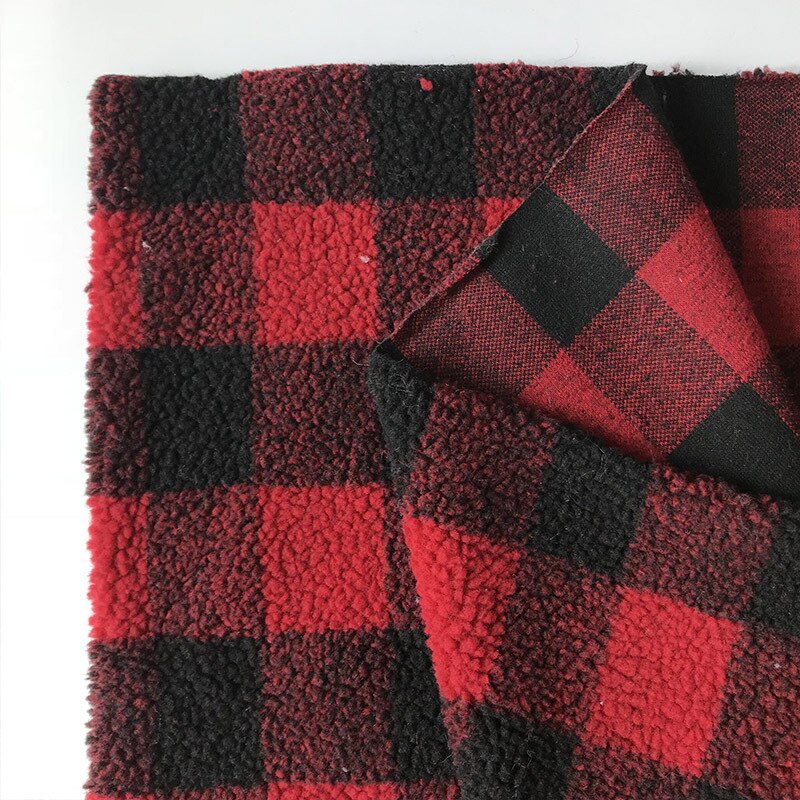 Spot Producten Plaid Lam Wol Pluche Herfst En Winter Mode Vrouwen Jas Stof