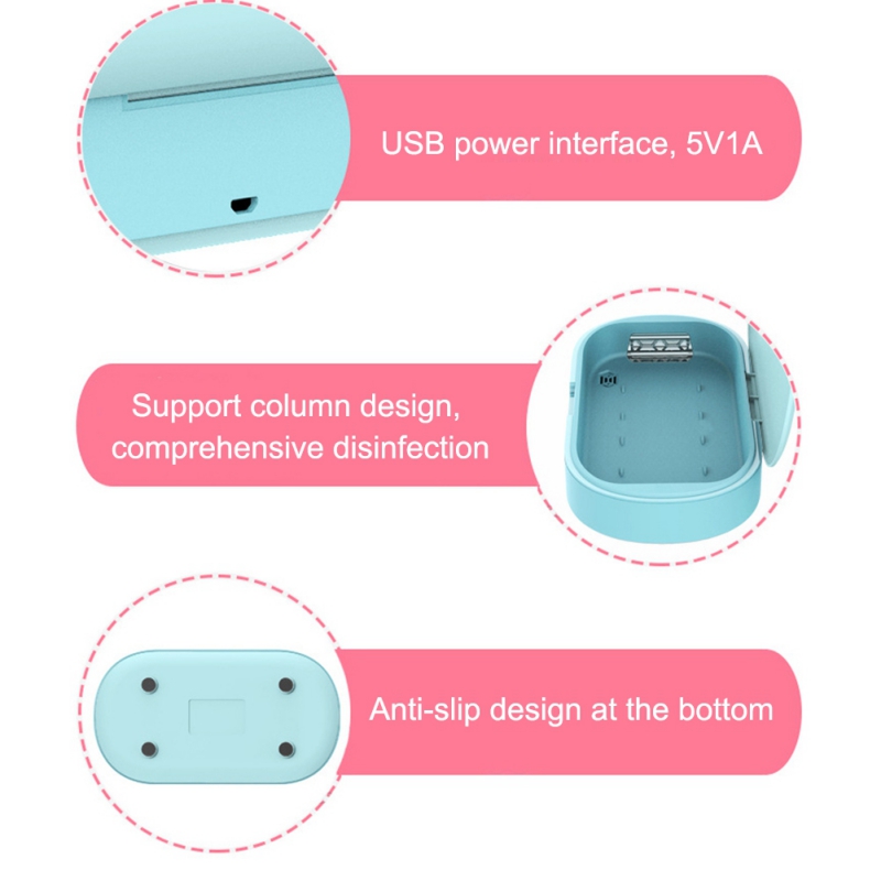 Smartphone Sanitizer UV Light Cell Phone Sterilizer USB Charging for Phone Smart Phone Cleaner Aromatherapy Function Sterilizer