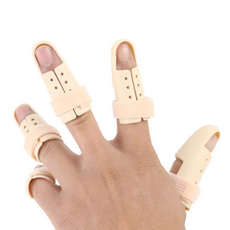 1/2/5Pcs Convenient Adjustable Finger Joint Support Orthosis Finger Fixed Splint Orthodontic Device Protector Finger Care Tool