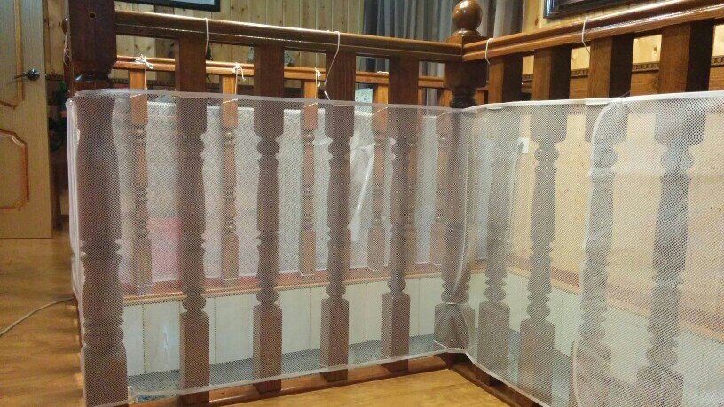 Railing Stairs Balcony Safety Protecting Net Baby Safety Fence Child Safety Products 2/3 Meters White Color