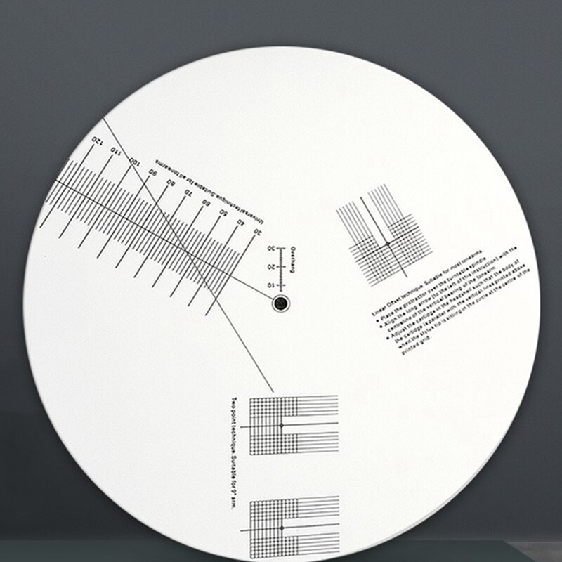 Anti-slip lp vinyl plaat pickup kalibratieplaat afstandsmeter gradenboog aanpassingstool liniaal voor draaitafel accessoire
