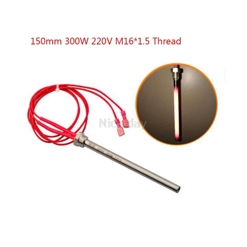 350w 220v tändare tändstav pelletsugn 10*140/150/170mm m16*1.5 f16 20: Klar