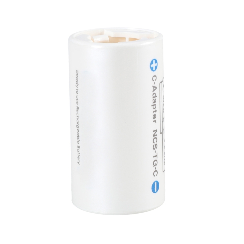 Estojo adaptador conversor bateria lr6 aa para lr14 c, amplia a usabilidade suas baterias para eletrônicos