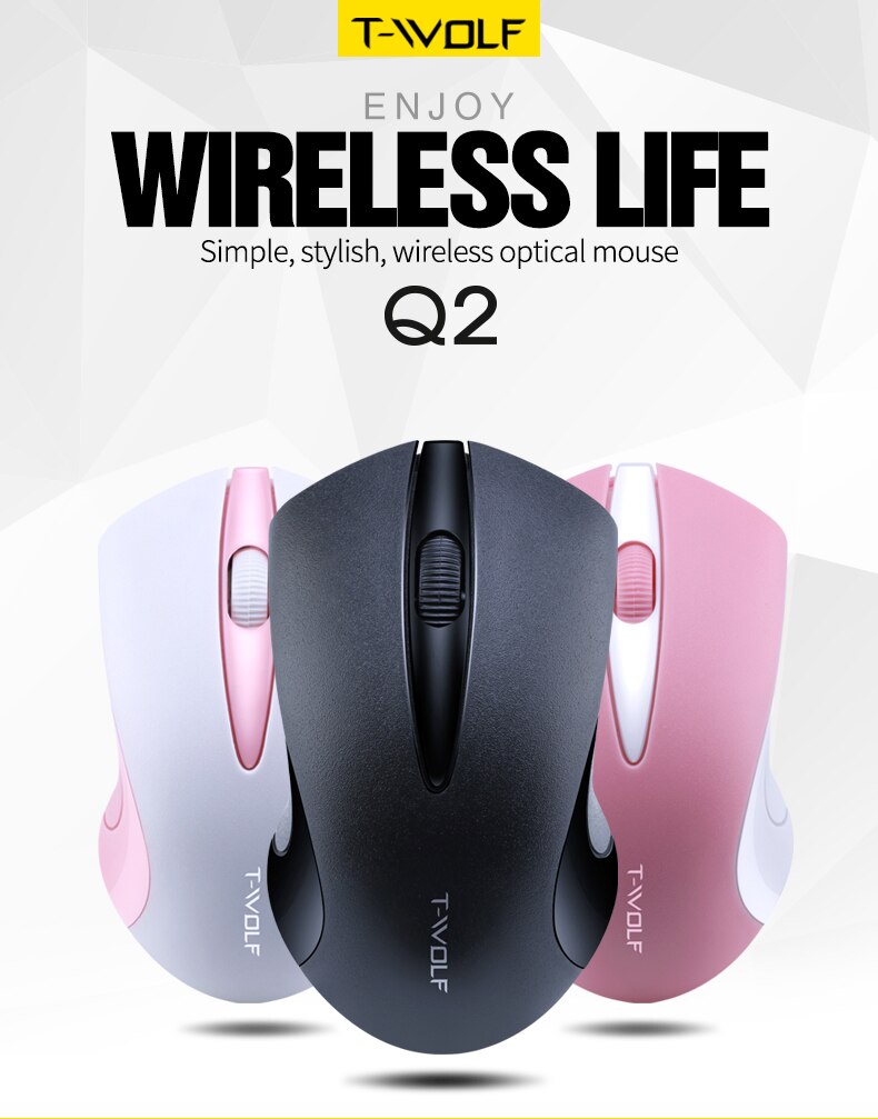 Wireless Notebook Mouse Small 2.4GHz Wireless Mouse With USB Receiver 1200 DPI Gaming Mouse For Computer PC Laptop
