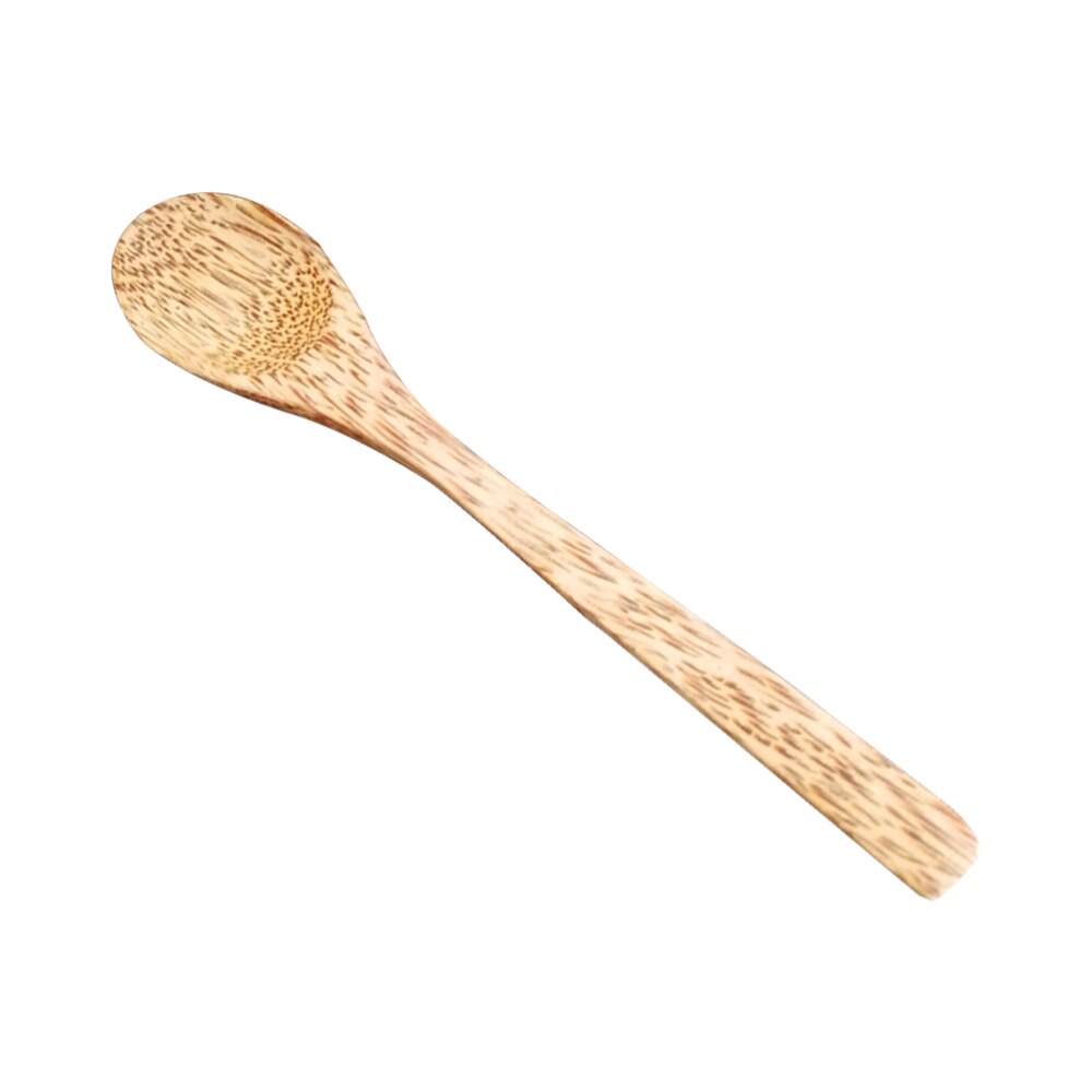 Cuenco de Coco, cuencos de madera, arroz, fideos, sopa, fruta, ensaladera, suministros de cocina, adornos para manualidades, Bol de Coco, cuenco de madera: 1 Spoon