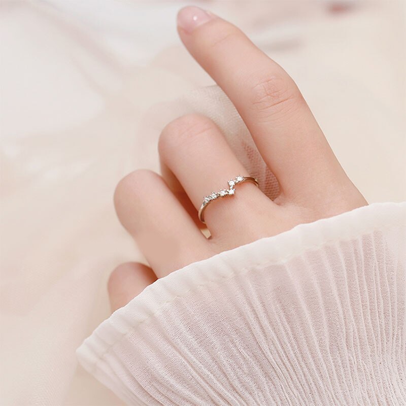 925 prata esterlina pino feminino estilo fresco e simples incrustado com pedra preciosa 12 constelações único anel