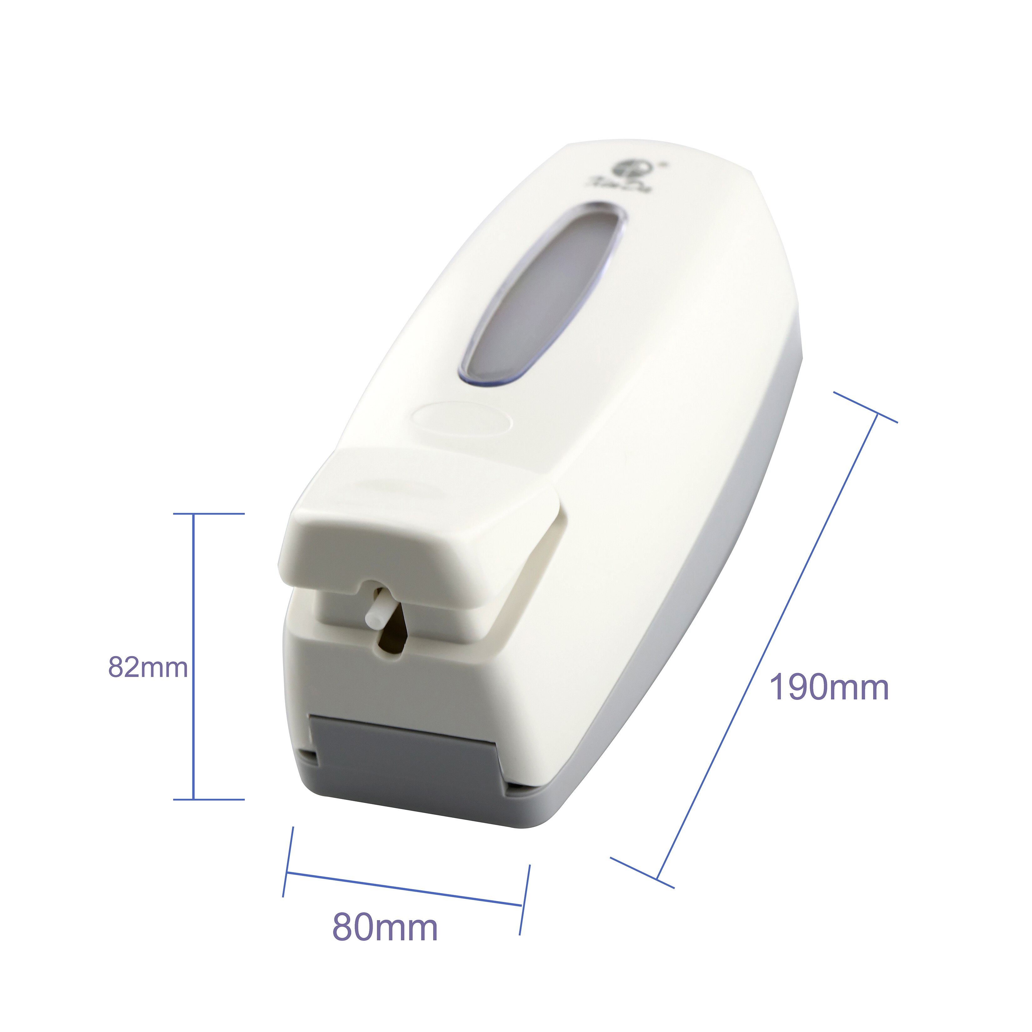 The Xinda ZYQ36 Shampoo Soap Dispenser 360 mL Manual Push Pump Bathroom Plastic White Wall Mounted with Key-Locked Protection