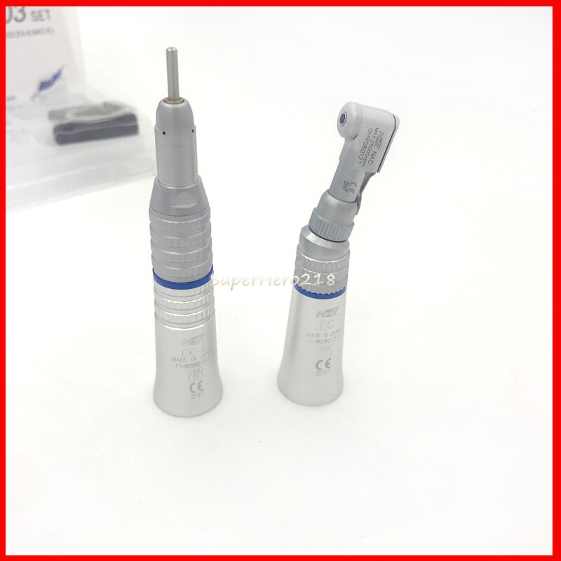 Dental nsk låghastighetshandstycke polering mikromotor vinkelrät luftmotor ex -203 kit 2 4 hål