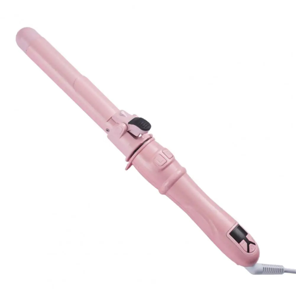 Fer à Boucler/bigoudi Rotatif Sans Fil - Chauffage Céramique, 30W, Température Réglable Jusqu'à 200°C, Numérique