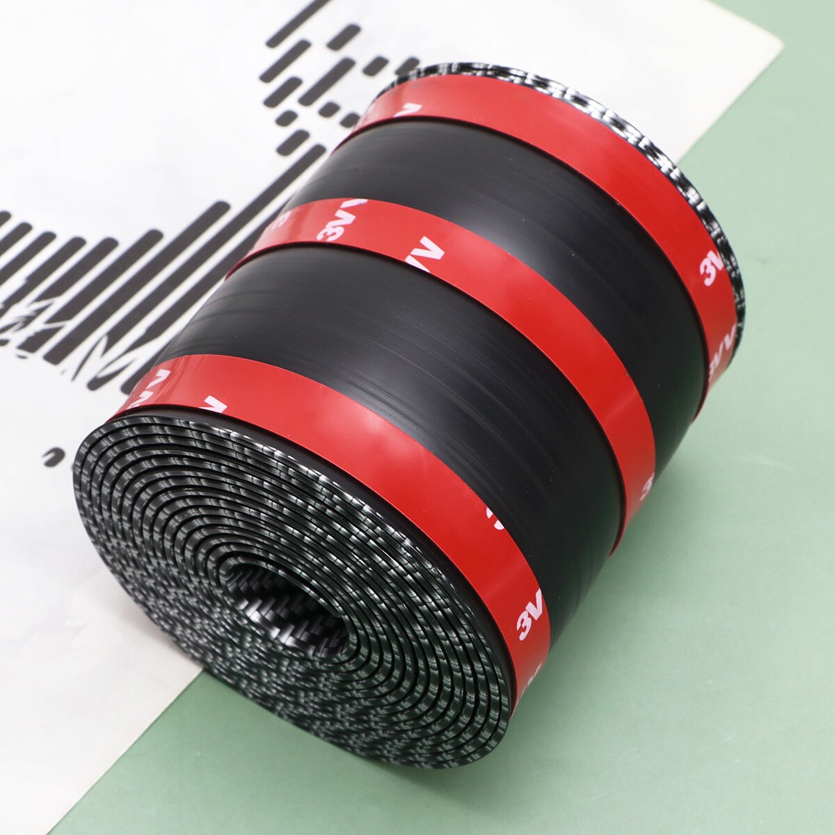 Auto Carbon Fiber Deur Smash Nuttig Duurzaam Auto Strip Bumper Auto Sticker Auto Sticker Voor Auto: 250x10CM