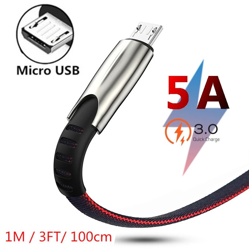 Kabel Micro USB ściany szybki Adapter ładowarka do telefonu komórkowego dla Samsung galaxy S3 S4 S6 S7 krawędzi A10 A3 A5 2016 J3 J5 J7 J4 A6 A7 2018