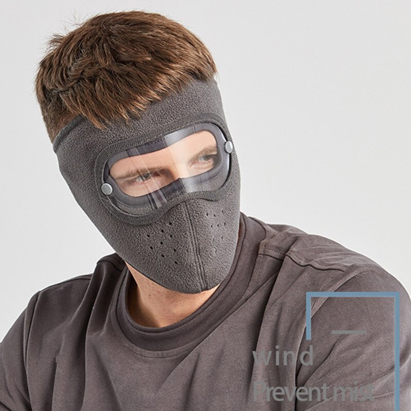 Facial Protection Anti-Fog Dust-Proof Full Face Protection Headgear with Removable Goggles NIN668