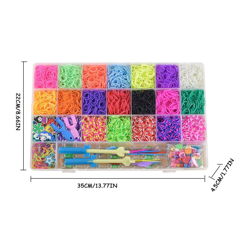DIY Hand Gemaakt Rainbow Elastiekjes Twist Weefgetouw Set Rubber Loom Bands Kits Vriendschap Armband Maker Maken Kit Voor Kids in Voorraad