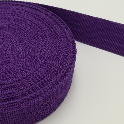 Polypropenband 20mm breda 45 yards tejp för väskor sy bälte band band flätat band plagg skor: 34 lila