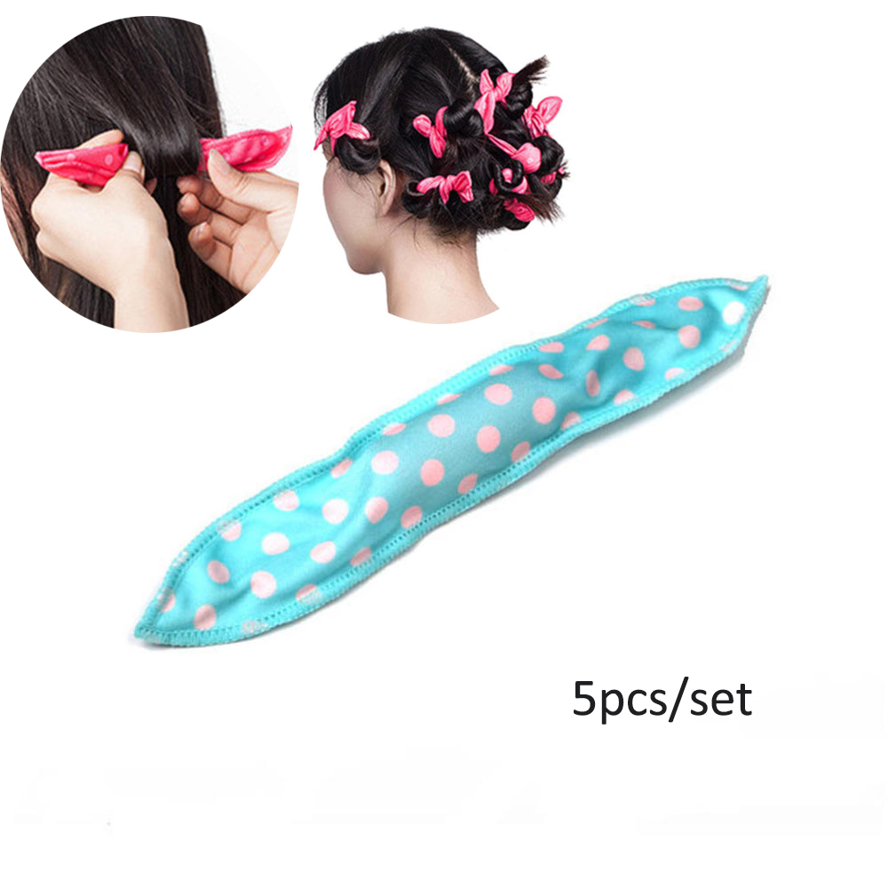 Hair Curlers Soft Sleep Pillow Hair Rollers Set Best Flexible Foam And Sponge Magic Hair Care Diy Hair Styling Tool: Blue 1
