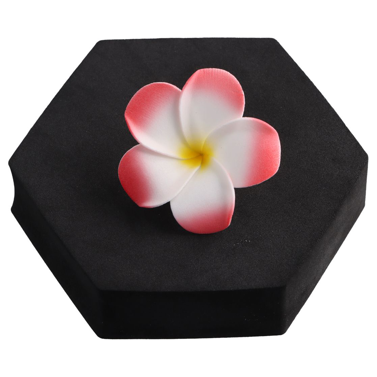 Pinza de pelo de flores para mujer, pasador de playa hawaiana, accesorios coloridos, horquilla, herramientas de peinado de tiro: Rojo