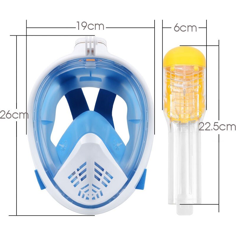 Snorkel Mask Scuba Diving Mask Full Face Anti Fog Underwater Mask With Camera Mount For Swimming Diving Spearfishing Men Women