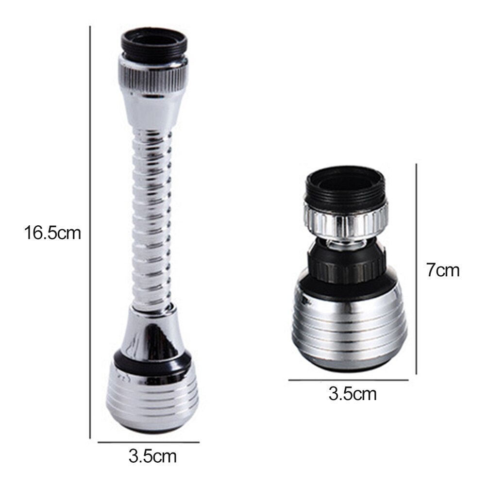 2 Mode 360 Rotatable Water Saving Bubbler High Pressure Nozzle Faucet Extender Filter Tap Adapter Bathroom Home Kitchen Tool