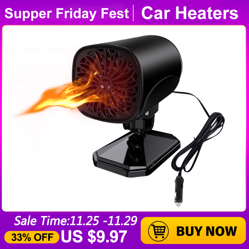 2 In 1 12V/24V Auto Heater Elektrische Koeling Verwarming Ventilator Elektrische Droger Voorruit Defogging 360 Graden rotatie Auto Ontdooier