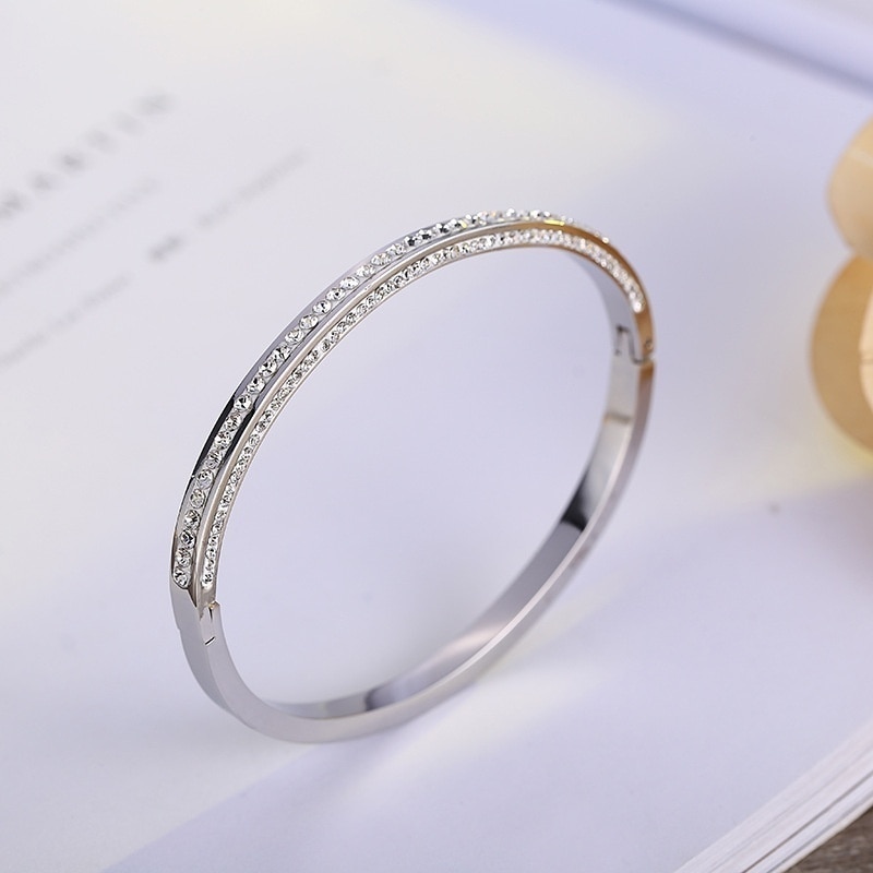 Zircon Bracelet Classic Simple Women's Bracelet Romantic Bridal Party Wedding Accessories Popular Jewelry Bracelet
