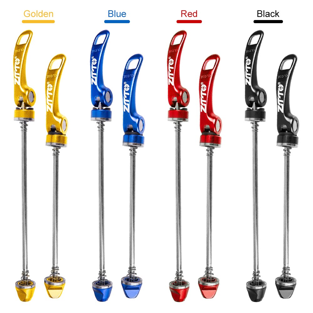 Pinchos de cubo de la rueda de la bicicleta, pinchos de liberación rápida QR delanteros y traseros para bicicleta de montaña o carretera, eje de palanca de 145/185mm, 48 g/par pincho de eje Ti