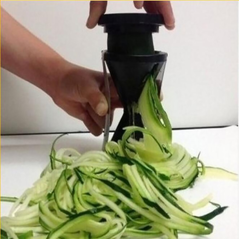 Küche Zimmer Reibe Gemüse Julienne Spiral- Schneidemaschine Einfach Spiral- Gemüse Spiralizer Schneidemaschine Twister Küche Cutter