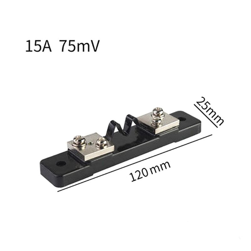 FL-2 DC Current Shunt 10/15/20/30/50A 75mV Shunt Resistor for DC Current Meter Ammeter: 15 A