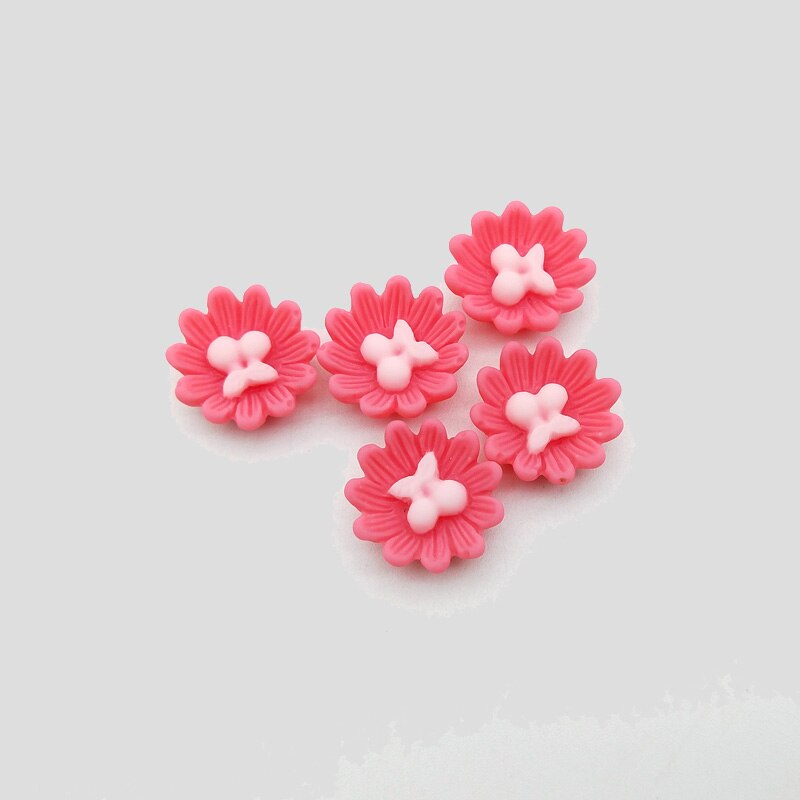 20 stk gull fargerike blomster metall brads scrapbooking dekorasjon pynt feste for gjør-det-selv fotoalbum håndverk tilbehør