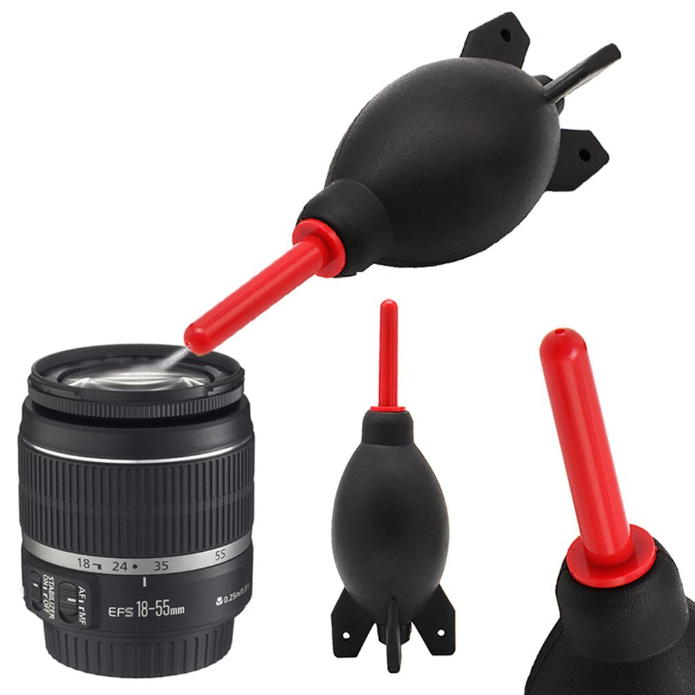 Foguete ventilador coletor de poeira slr lente da câmera digital poeira limpo aspirador de pó lente da câmera ferramenta de limpeza de borracha onleny 1pc