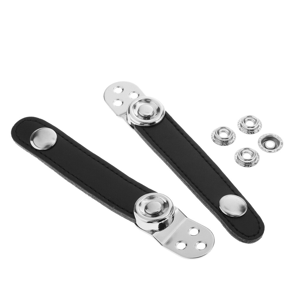 13.5cm/14cm Bellows Straps/ Accordion Bellows Straps, PU Leather Black