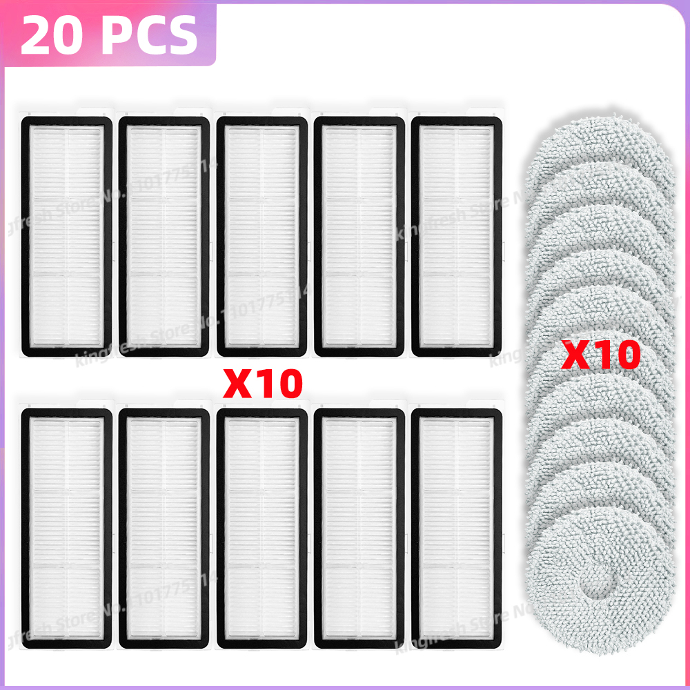 Fit For (Roborock Qrevo Curv / S5X / 5A1 / 5XC / 5AE / CurvC ) Vacuum Parts Main Roller Side Brush Filter Mop Cloth Dust Bag: Beige