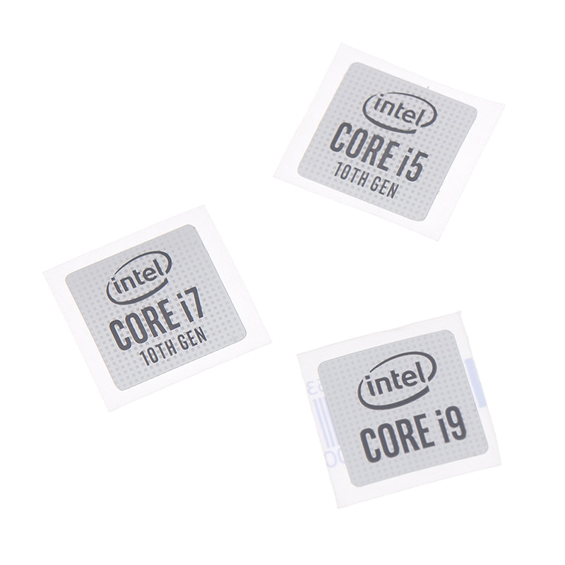 5pcs 10th Gen Core I5 I7 I9 DIY Sticker Labels Notebook Decoration Small Gold Label Notebook Ornament Sticker Labels