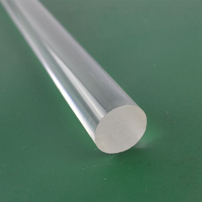 ! Barre ronde en acrylique Pmma, barre transparente de 0.47 pouces de diamètre 10 pouces de longueur, 2 pièces