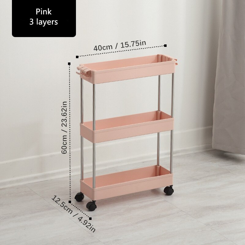 2/3/4 layer Kitchen gap storage rack Slim slide to... – Vicedeal