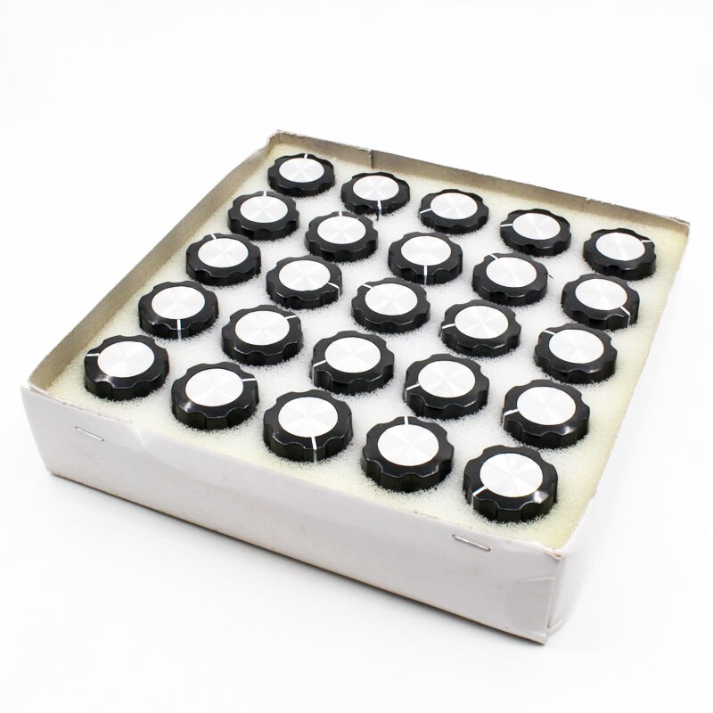 5pcs/lot A05 Bakelite Knob 45MMxH20MM Mounting Hole 6MM For Rotary Potentiometer & Encoder & Rotary Switch