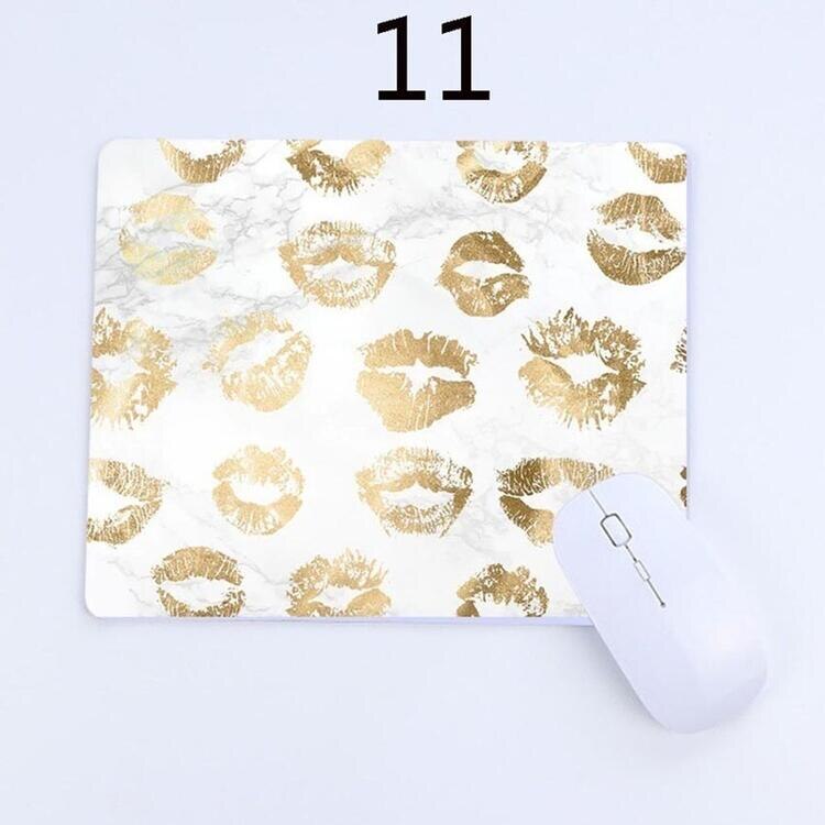 Rose Gold Mouse Pad Computer laptop Accessories MousePad Marble Pattern MousePad Mouse Mat Anti-slip Natural Rubber: 11