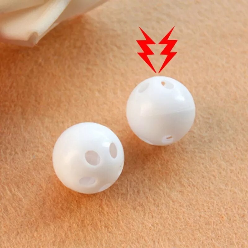 10Pcs 24Mm Pieper Plastic Rammelaar Bel Ballen Baby Speelgoed Diy Rammelaar Kralen Lawaaimaker Baby Verpleging Armbanden Ketting kids Goederen
