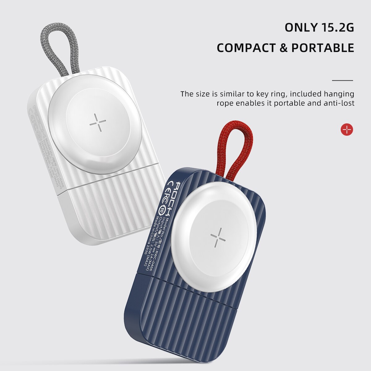 ROCK Wireless Charger for Apple Watch Series 7 6 5 4 3 Portable Magnetic Qi Wireless USB Fast Charging Dock for iWatch SE 2 1