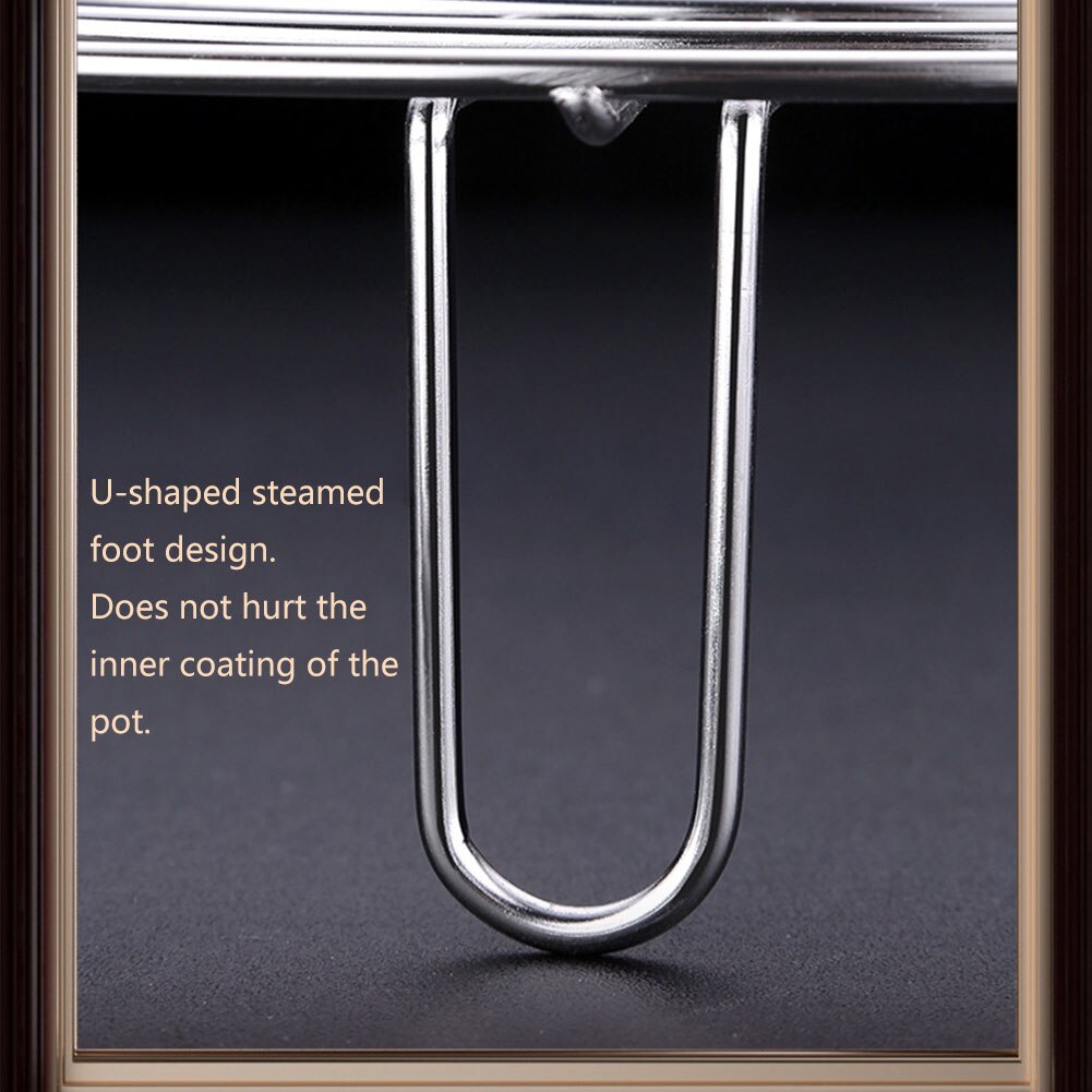 Support Durable dessous de plat grand fil accessoires de cuisine alimentaire légumes en acier inoxydable autocuiseur support à vapeur Pot plateau de casserole