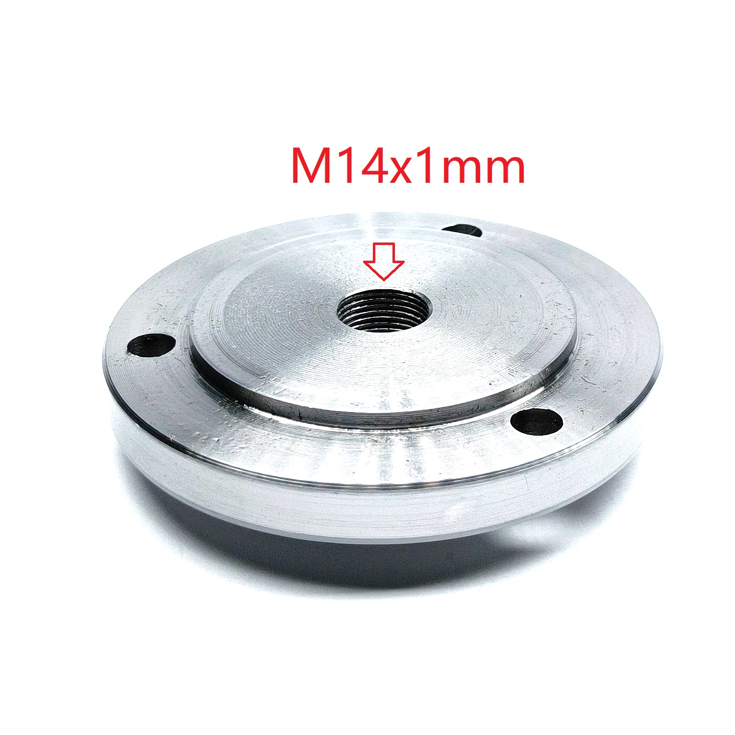 Mandril de rosca de husillo M14, adaptador de Base de placa trasera de brida de inserción, K11-80 K12-80 K11-100, M14 x 1mm