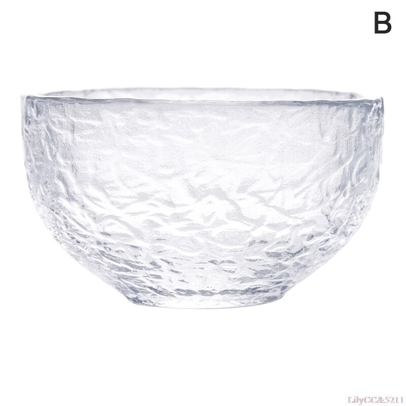 Taza de vidrio resistente al calor, vaso de Sake de estilo japonés hecho a mano, martillado pequeño, , 1 ud.: B